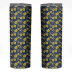 North Queensland Cowboys Skinny Tumbler Tropical Hibiscus Floral Seamless Rugby Mascot