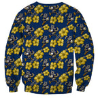 North Queensland Cowboys Sweatshirt Tropical Hibiscus Floral Seamless Rugby Mascot