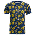 North Queensland Cowboys T Shirt Tropical Hibiscus Floral Seamless Rugby Mascot
