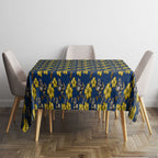 North Queensland Cowboys Tablecloth Tropical Hibiscus Floral Seamless Rugby Mascot