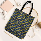North Queensland Cowboys Tote Bag Tropical Hibiscus Floral Seamless Rugby Mascot