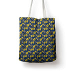 North Queensland Cowboys Tote Bag Tropical Hibiscus Floral Seamless Rugby Mascot