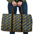 North Queensland Cowboys Travel Bag Tropical Hibiscus Floral Seamless Rugby Mascot
