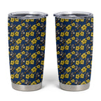 North Queensland Cowboys Tumbler Cup Tropical Hibiscus Floral Seamless Rugby Mascot