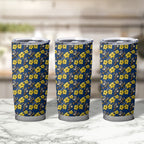 North Queensland Cowboys Tumbler Cup Tropical Hibiscus Floral Seamless Rugby Mascot