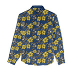 North Queensland Cowboys Women Casual Shirt Tropical Hibiscus Floral Seamless Rugby Mascot