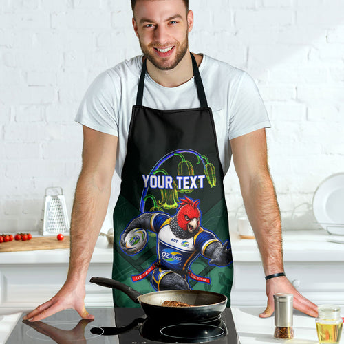 Personalized ACT Oztag Apron Australian Capital Territory Gang-gang Cockatoo Mascot Floral