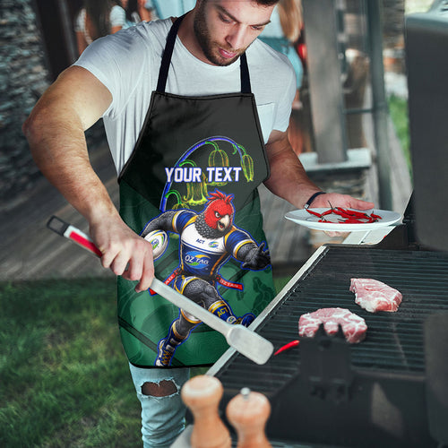 Personalized ACT Oztag Apron Australian Capital Territory Gang-gang Cockatoo Mascot Floral
