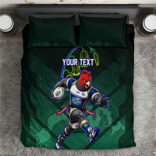 Personalized ACT Oztag Bedding Set Australian Capital Territory Gang-gang Cockatoo Mascot Floral