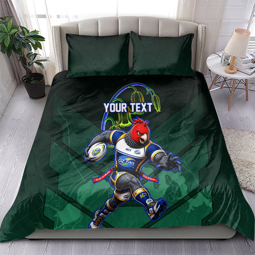 Personalized ACT Oztag Bedding Set Australian Capital Territory Gang-gang Cockatoo Mascot Floral