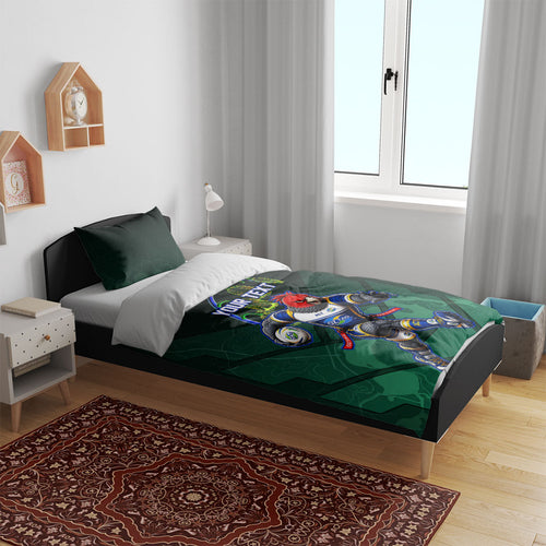 Personalized ACT Oztag Bedding Set Australian Capital Territory Gang-gang Cockatoo Mascot Floral