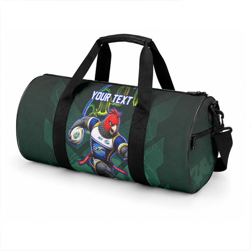 Personalized ACT Oztag Duffle Bag Australian Capital Territory Gang-gang Cockatoo Mascot Floral