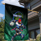 Personalized ACT Oztag Garden Flag Australian Capital Territory Gang-gang Cockatoo Mascot Floral
