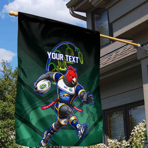 Personalized ACT Oztag Garden Flag Australian Capital Territory Gang-gang Cockatoo Mascot Floral