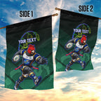 Personalized ACT Oztag Garden Flag Australian Capital Territory Gang-gang Cockatoo Mascot Floral