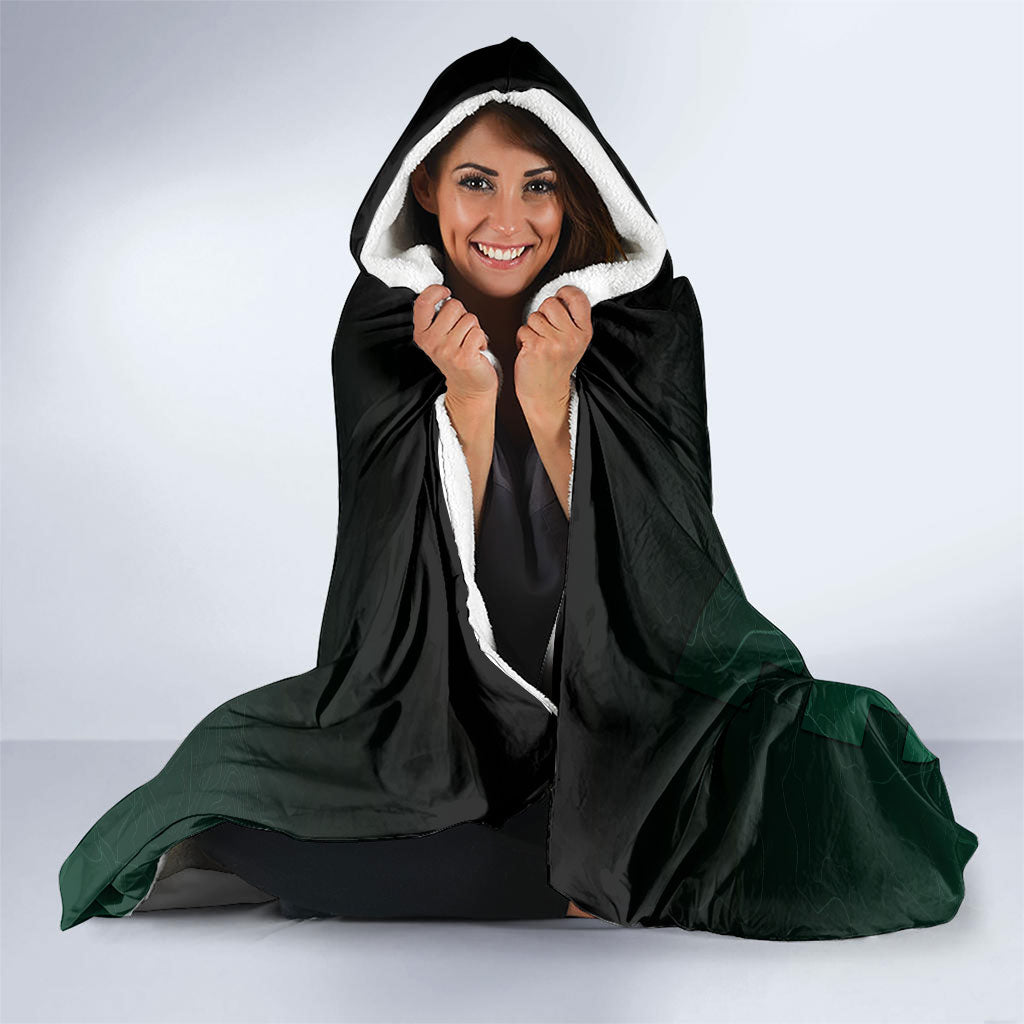 Personalized ACT Oztag Hooded Blanket Australian Capital Territory Gang-gang Cockatoo Mascot Floral