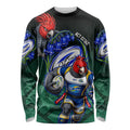 Personalized ACT Oztag Long Sleeve Shirt Australian Capital Territory Gang-gang Cockatoo Mascot Floral