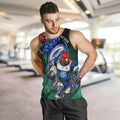 Personalized ACT Oztag Men Tank Top Australian Capital Territory Gang-gang Cockatoo Mascot Floral