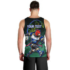 Personalized ACT Oztag Men Tank Top Australian Capital Territory Gang-gang Cockatoo Mascot Floral