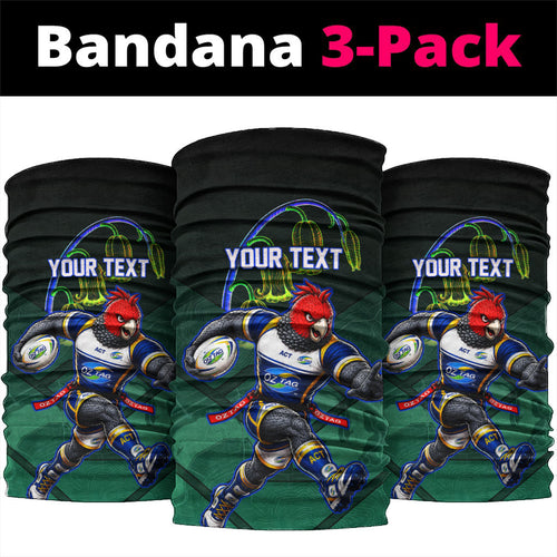 Personalized ACT Oztag Neck Gaiter Australian Capital Territory Gang-gang Cockatoo Mascot Floral