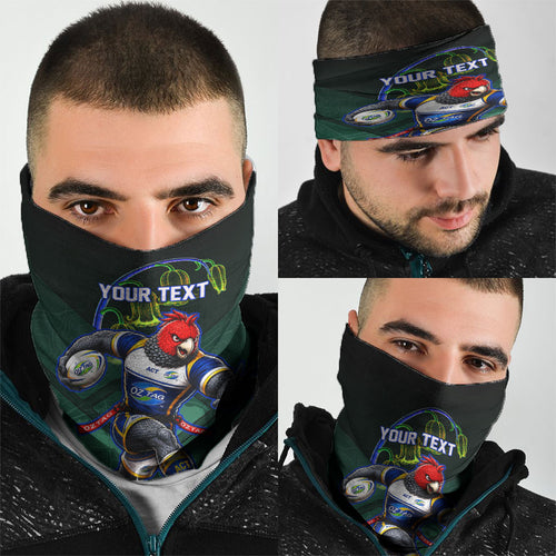 Personalized ACT Oztag Neck Gaiter Australian Capital Territory Gang-gang Cockatoo Mascot Floral