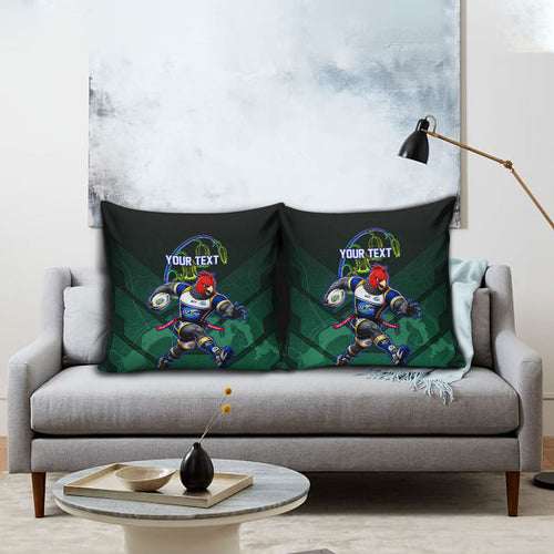 Personalized ACT Oztag Pillow Cover Australian Capital Territory Gang-gang Cockatoo Mascot Floral