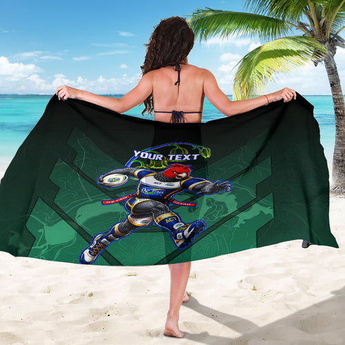 Personalized ACT Oztag Sarong Australian Capital Territory Gang-gang Cockatoo Mascot Floral