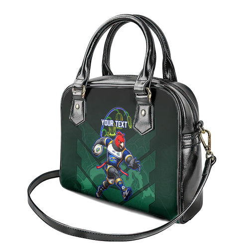 Personalized ACT Oztag Shoulder Handbag Australian Capital Territory Gang-gang Cockatoo Mascot Floral