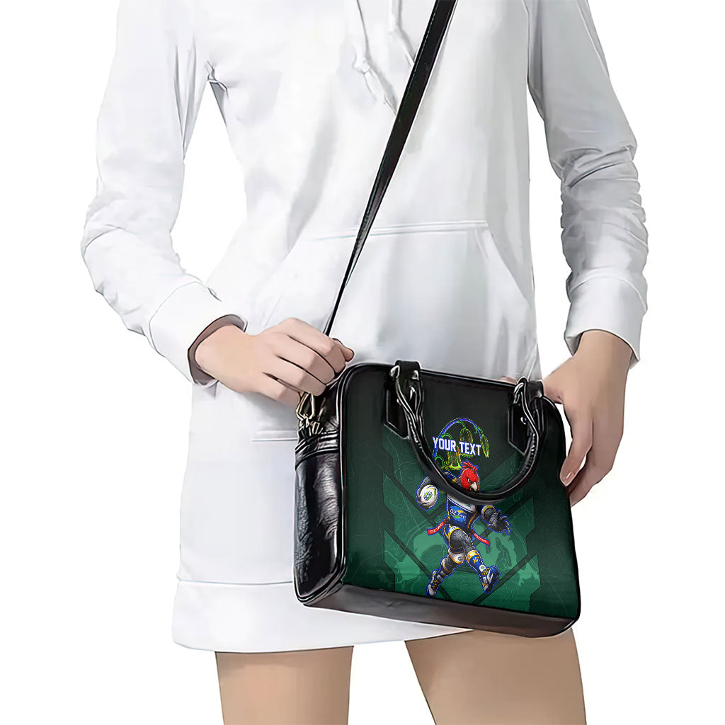 Personalized ACT Oztag Shoulder Handbag Australian Capital Territory Gang-gang Cockatoo Mascot Floral