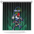 Personalized ACT Oztag Shower Curtain Australian Capital Territory Gang-gang Cockatoo Mascot Floral