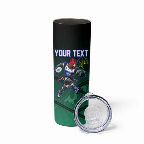 Personalized ACT Oztag Skinny Tumbler Australian Capital Territory Gang-gang Cockatoo Mascot Floral