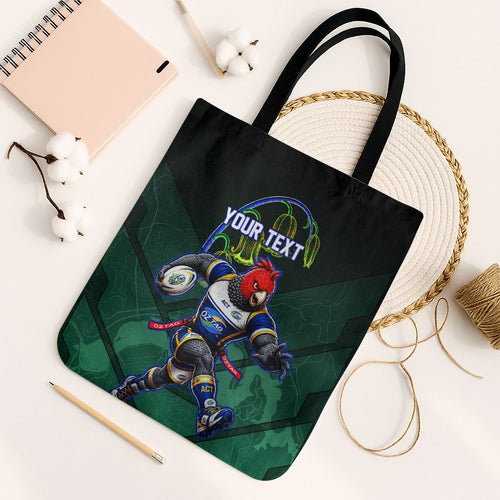 Personalized ACT Oztag Tote Bag Australian Capital Territory Gang-gang Cockatoo Mascot Floral