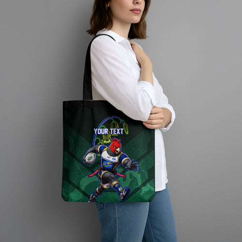Personalized ACT Oztag Tote Bag Australian Capital Territory Gang-gang Cockatoo Mascot Floral
