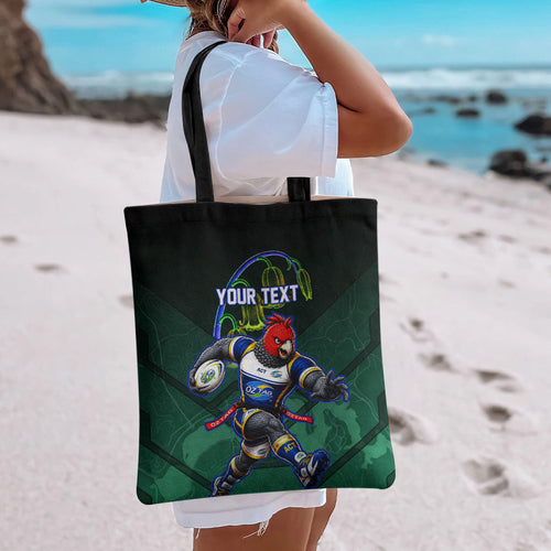 Personalized ACT Oztag Tote Bag Australian Capital Territory Gang-gang Cockatoo Mascot Floral