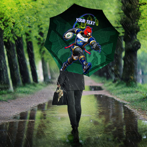 Personalized ACT Oztag Umbrella Australian Capital Territory Gang-gang Cockatoo Mascot Floral