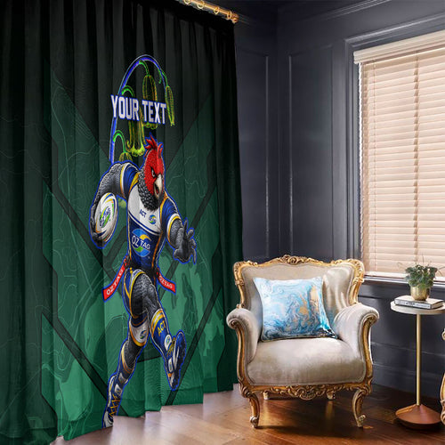 Personalized ACT Oztag Window Curtain Australian Capital Territory Gang-gang Cockatoo Mascot Floral