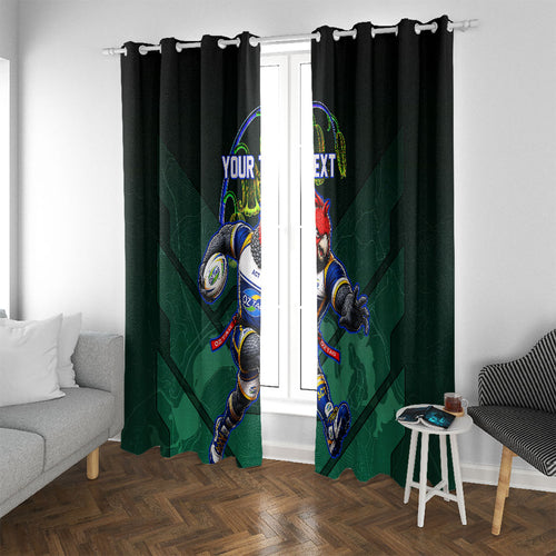Personalized ACT Oztag Window Curtain Australian Capital Territory Gang-gang Cockatoo Mascot Floral