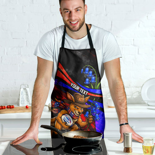 Personalized Australian Capital Territory Oztag Apron ACT Canberra Kangaroo Mascot Royal Bluebell