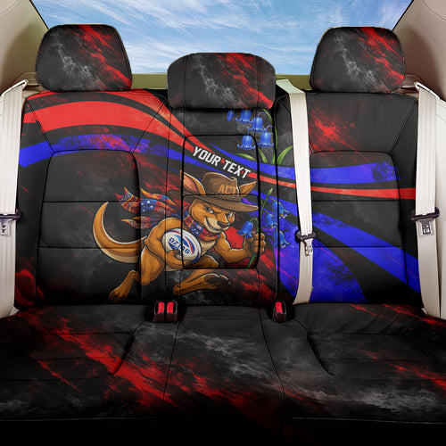 Personalized Australian Capital Territory Oztag Back Car Seat Cover ACT Canberra Kangaroo Mascot Royal Bluebell