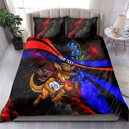 Personalized Australian Capital Territory Oztag Bedding Set ACT Canberra Kangaroo Mascot Royal Bluebell