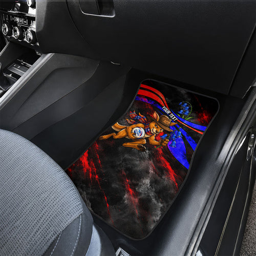 Personalized Australian Capital Territory Oztag Car Mats ACT Canberra Kangaroo Mascot Royal Bluebell