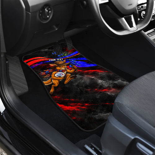 Personalized Australian Capital Territory Oztag Car Mats ACT Canberra Kangaroo Mascot Royal Bluebell