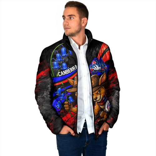 Personalized Australian Capital Territory Oztag Padded Jacket ACT Canberra Kangaroo Mascot Royal Bluebell