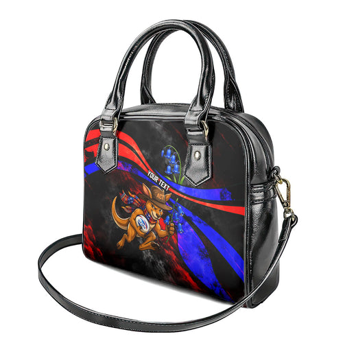 Personalized Australian Capital Territory Oztag Shoulder Handbag ACT Canberra Kangaroo Mascot Royal Bluebell
