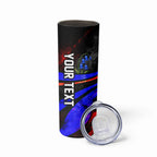 Personalized Australian Capital Territory Oztag Skinny Tumbler ACT Canberra Kangaroo Mascot Royal Bluebell