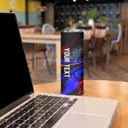 Personalized Australian Capital Territory Oztag Skinny Tumbler ACT Canberra Kangaroo Mascot Royal Bluebell