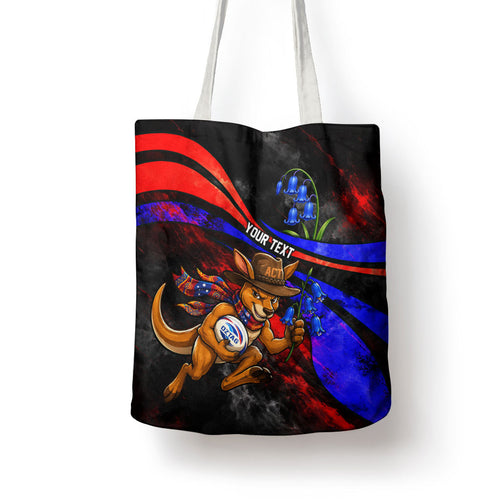 Personalized Australian Capital Territory Oztag Tote Bag ACT Canberra Kangaroo Mascot Royal Bluebell