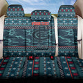 Personalized Carlton Blues Superhero Santa Christmas Back Car Seat Cover Knit Pattern Festive Footy