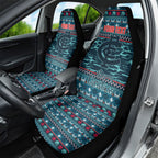 Personalized Carlton Blues Superhero Santa Christmas Car Seat Cover Knit Pattern Festive Footy