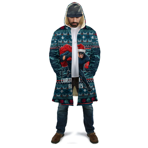 Personalized Carlton Blues Superhero Santa Christmas Cloak Knit Pattern Festive Footy